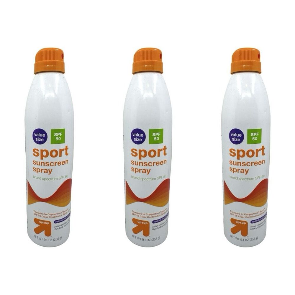 UP&UP Sport Continuous Sunscreen Mist - SPF 50 - Water Resistant - 3 Bottles